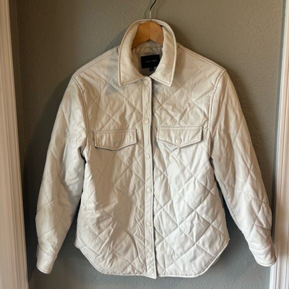 LOVE TREE Quilted Women's Utility Jacket-Cream Size S - Picture 1 of 5